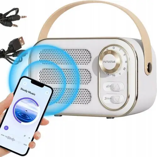 Radio Fm Bluetooth Kuchenne Na Akumulator Usb Przenośne Retro Kieszonkowe