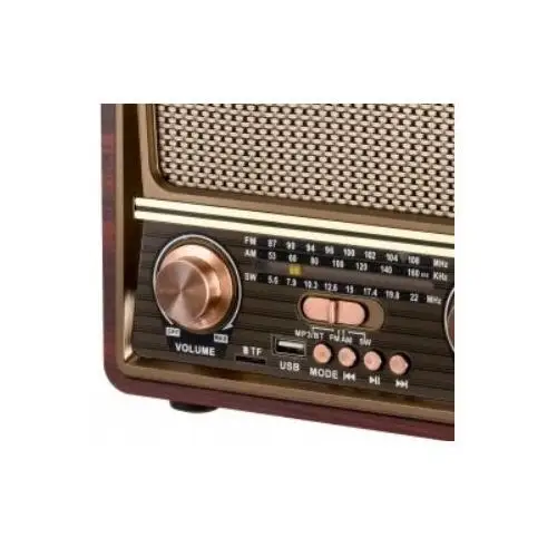 Radio kuchenne Bluetooth Przenośne Retro Vintage Antena Fm Usb Akumulator