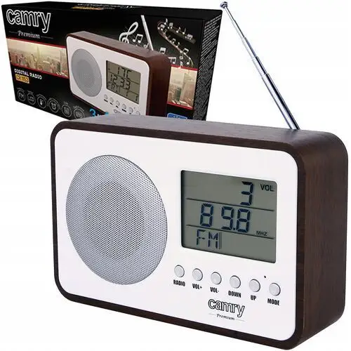 Radio Kuchenne Cyfrowe Retro Fm Zegar Budzik Radio Budowlane LCD Na Baterie