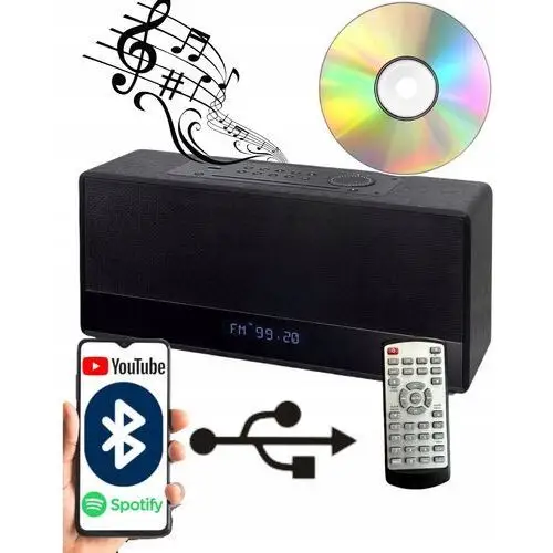 Radio Kuchenne Radio Domowe Wieża Mini Odtwarzacz CD Bluetooth