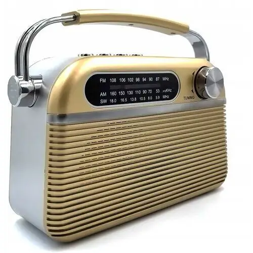 Radio Kuchenne Retro Budowlane Przenośne Sieciowe Bluetooth Fm Na Baterie