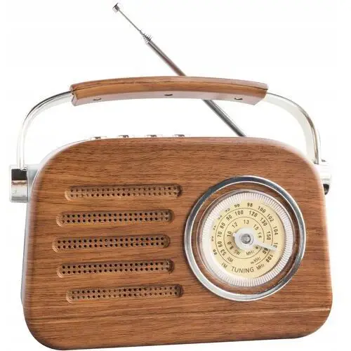 Radio Kuchenne Retro Przenośne Sieciowe Na Baterie