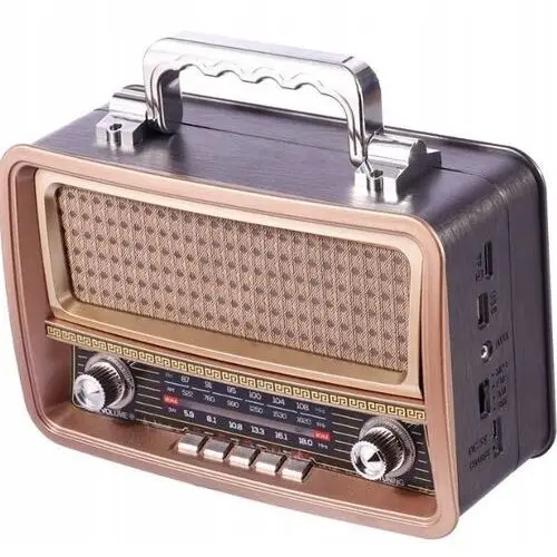 Radio Przenośne Retro Akumulator Usb MP3 Sd