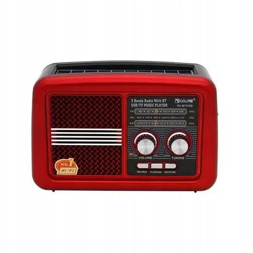 Radio sieciowo-bateryjne Am, Fm, Sw Golon RX-BT978S czerwone Cena