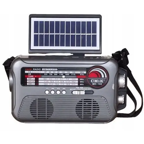 Radio solarne odtwarzacz Bluetooth reflektor Led MK-192
