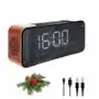 Radiobudzik Bezprzewodowy Stereo Fm Bluetooth 5.0 Czyt. Sd Usb Aux LCD Sklep on-line