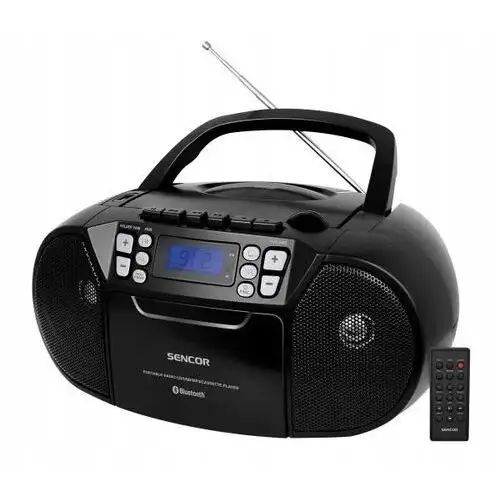 Radiomagnetofon CD Sencor Spt 3907 B kasety MP3 Bluetooth Usb Aux