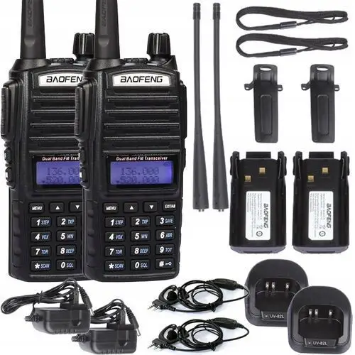 Radiotelefon Krótkofalówka Baofeng UV-82 Ht 5W 2x
