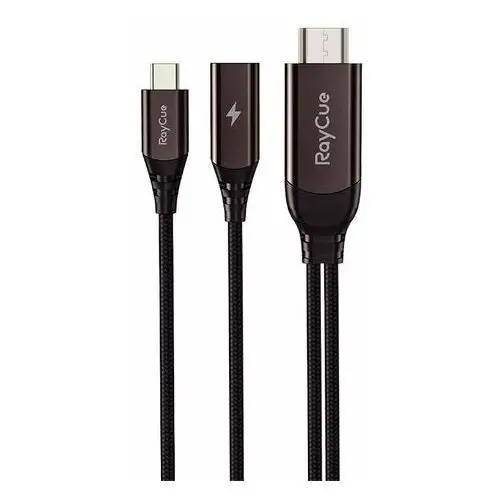 Kabel USB-C do HDMI 2.1 4k30Hz RayCue, 2m (czarny)