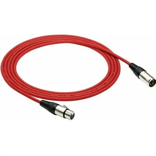 Red's music Kabel przewód mikrofonowy xlr xlr 1,5 m czerwony