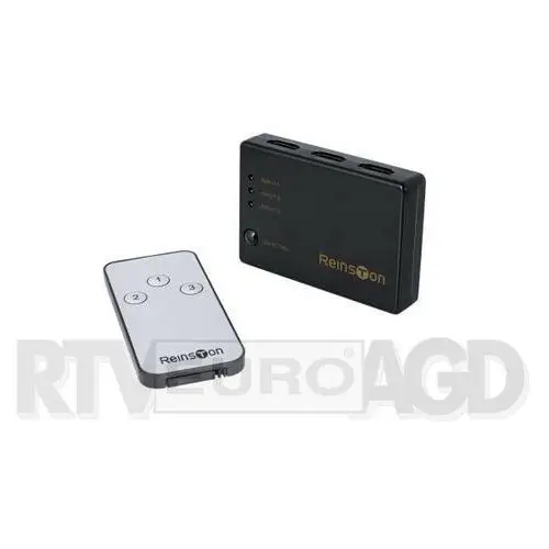 Reinston EDV010 przełącznik z 3 portami HDMI i pilotem, EDV010