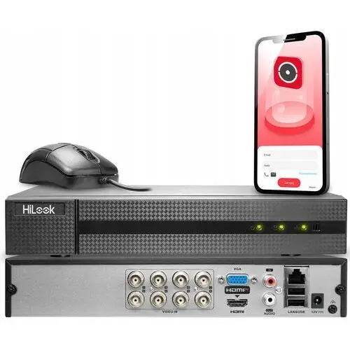 Rejestrator Cyfrowy Hybrydowy do Monitoring DVR-208Q-M1 HiLook by Hikvision