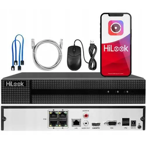 Rejestrator Hikvision HiLook 4xPoE NVR-4CH-5MP/4P