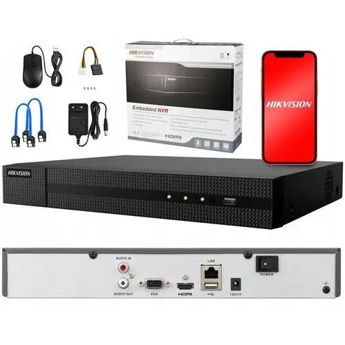 Rejestrator Ip Hikvision na 16 Kamer 16ch 2xHDD 8M