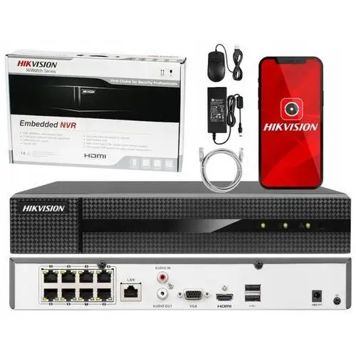 Rejestrator Ip PoE Hikvision NVR-8CH-POE 8-kanałów