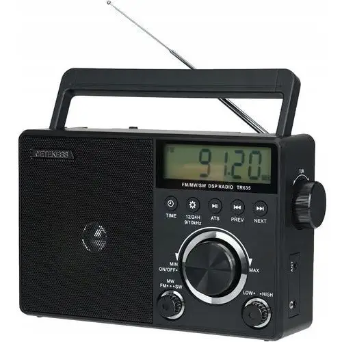 Retekess TR635 Przenośne Radio, Radio dla Osób Starszych, Fm/am/sw (Czarny)