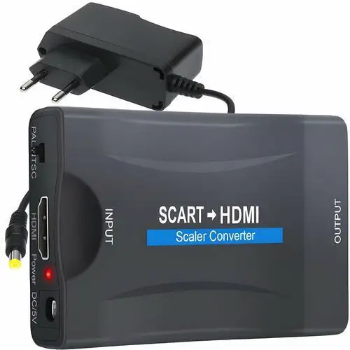 Adapter Konwerter Scart Do Na Hdmi Av Euro Full Hd