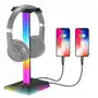 Rgb Stojak Na Słuchawki Gamingowy Led Usb Uchwyt Z 2 Usb Ports Sklep on-line