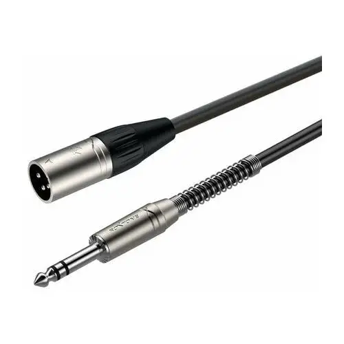 Roxtone kabel 3M, 3 pinowy wtyk XLR męski, Wtyk Jack 6.3mm Stereo, SAMURAI SMXJ260L3