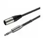 Roxtone kabel 3M, 3 pinowy wtyk XLR męski, Wtyk Jack 6.3mm Stereo, SAMURAI SMXJ260L3 Sklep on-line