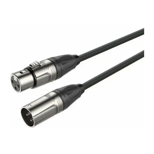 Roxtone Kabel audio 10m DMXX200L10 3 pin gniazdo XLR żeńskie, 3 pin wtyk XLR męski