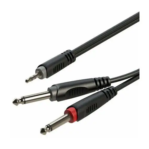 Roxtone kabel audio 6m rayc130l6 jack 3.5mm stereo 2 x jack 6.3mm mono