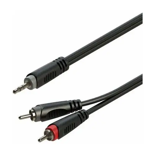 Kabel audio 6m rayc150l6 jack 3.5mm stereo 2 x rca Roxtone