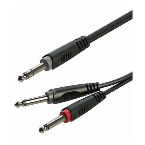 Kabel audio 6m wtyk jack 6.3mm stereo 2x wtyk jack 6.3mm mono rayc100l6 Roxtone