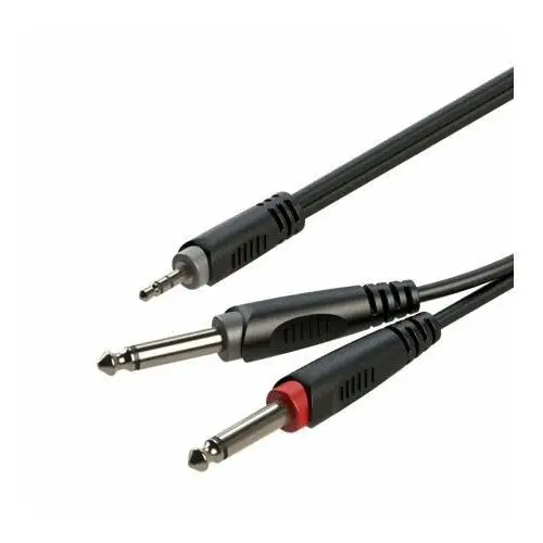 Kabel audio jack 3.5 stereo 2xjack 6.3 mono 2m sayc130l2 Roxtone