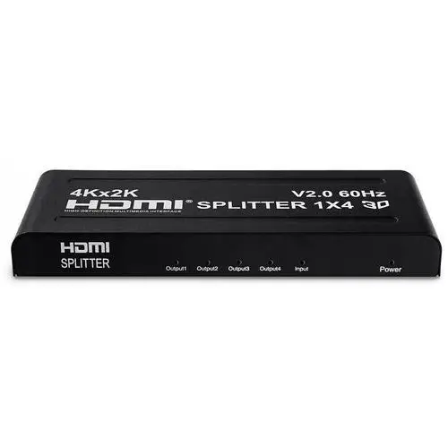 Rozgałęźnik Hdmi 1/4 Splitter 4x Tv Rozdzielacz Sygnału Hd 4K 1080 Spliter
