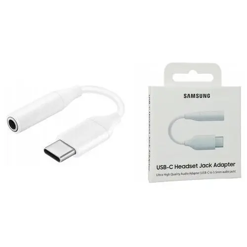 Samsung Adapter Przejściówka Na Słuchawki Type-c Do Jack 3,5MM Biały