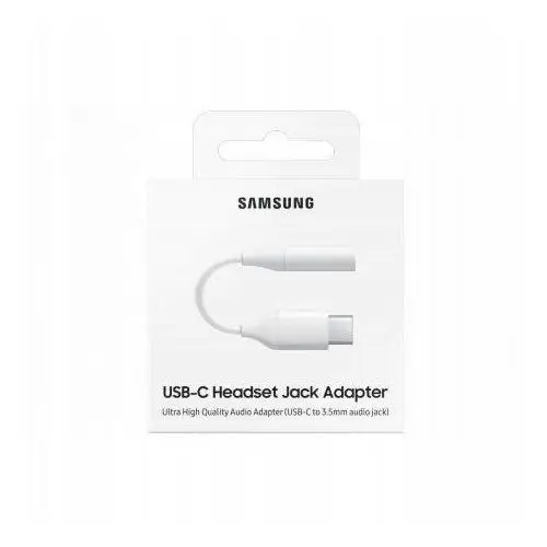 Samsung Adapter Przejściówka Na Słuchawki Type-c Do Jack 3,5MM Biały