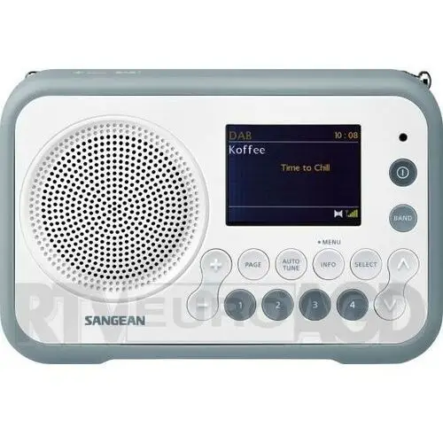 Radio SANGEAN DPR-76 Biało-zielony, (S)DPR76BLACK