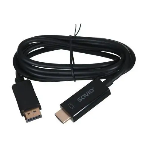 Savio kabel 1,5m displayport męskie - hdmi a męskie cl-56