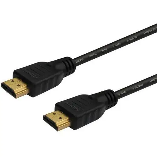 Kabel HDMI SAVIO CL-08 5m, czarny, złote końcówki, v1.4 high, KKS8KUBV0120