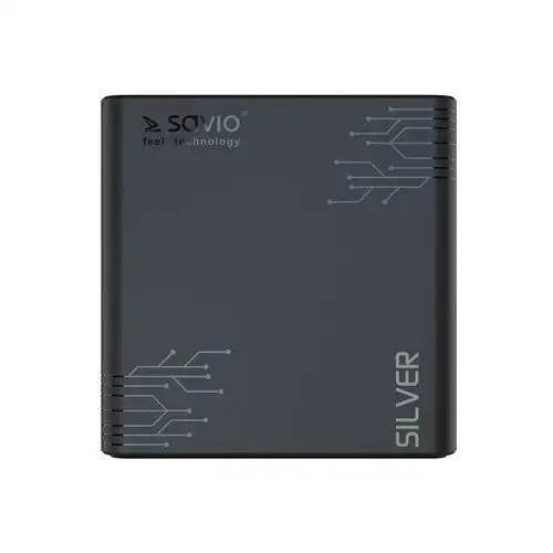 Savio Odtwarzacz multimedialny tv box silver tb-s01 czarny 5