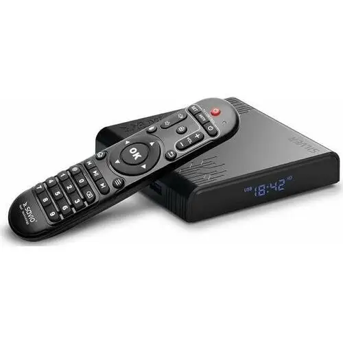 Savio Odtwarzacz multimedialny tv box silver tb-s01 czarny