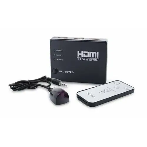 Switch HDMI 3 porty + pilot SAVIO CL-28