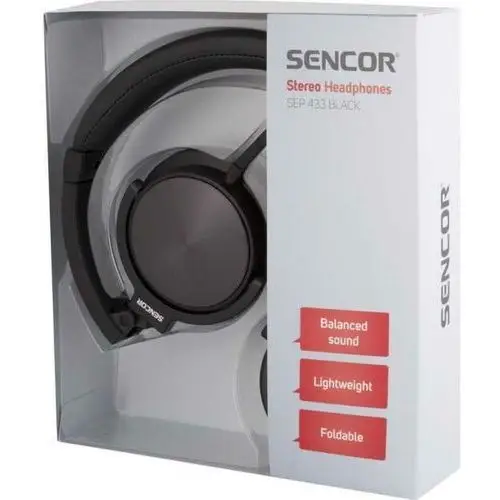 Sencor SEP 433 BLACK STEREO HEADPHONES SENCOR