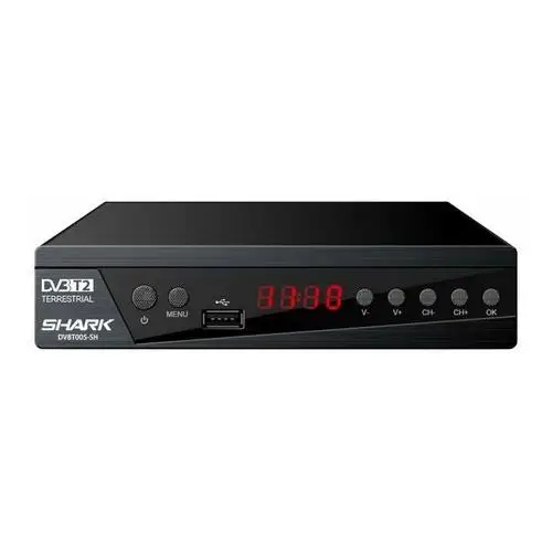 Shark Dekoder tuner telewizyjny dvb-t dvbt-t2/hevc usb hdmi scart h.265 1080p fullhd pvr