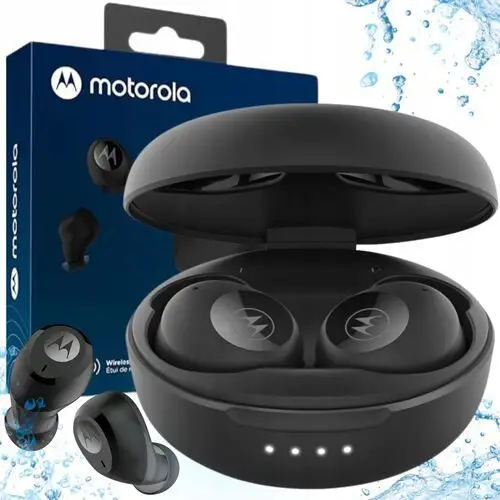 Słuchawki Bezprzewodowe Bluetooth Dokanałowe Czarne Motorola MotoBuds250