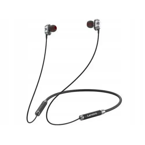Słuchawki bezprzewodowe dokanałowe Lenovo HE08 Czarne B.t. 5.0 Bateria 12h