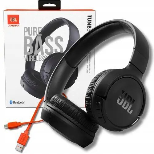 Sluchawki Bezprzewodowe Jbl Nauszne Czarne 40H Składane Bluetooth Typ C