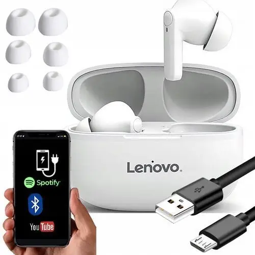 Słuchawki Lenovo Bezprzewodowe Bluetooth Douszne Wbudowany Powerbank HT05