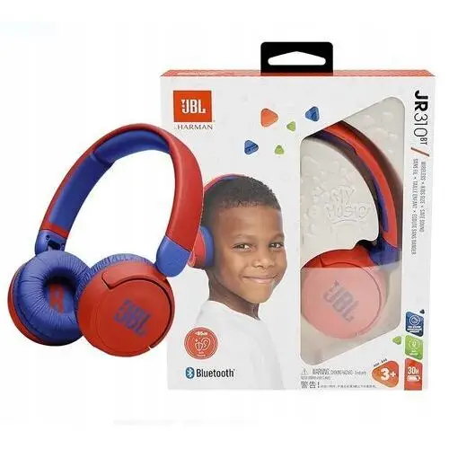 Słuchawki Nauszne Jbl JR310 Jr 310BT Bezprzewodowe Dla Dzieci Red Blue