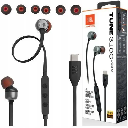 Słuchawki przewodowe Jbl Tune 310 C Usb Tws Mikrofon Do Biegania Bluetooth