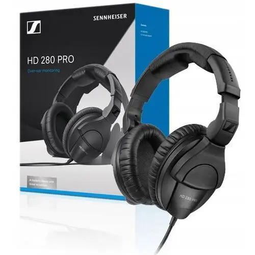 Słuchawki Sennheiser Hd 280 Pro 113dB 64 Ohm 8-25000Hz Przejściówka 6.3mm