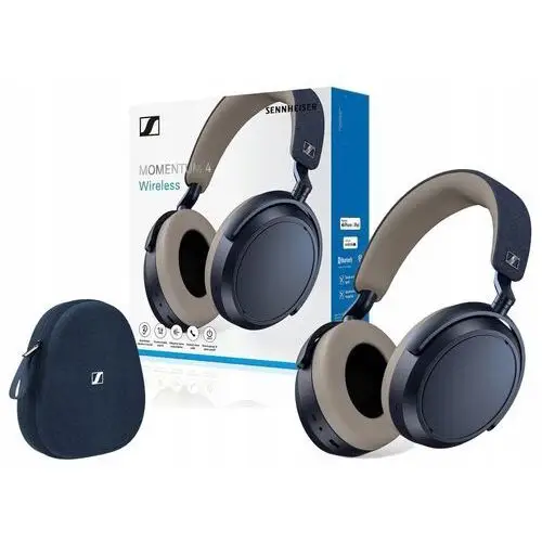 Słuchawki Sennheiser Momentum 4 Wireless Denim 60h aptX Hybrid Anc Etui