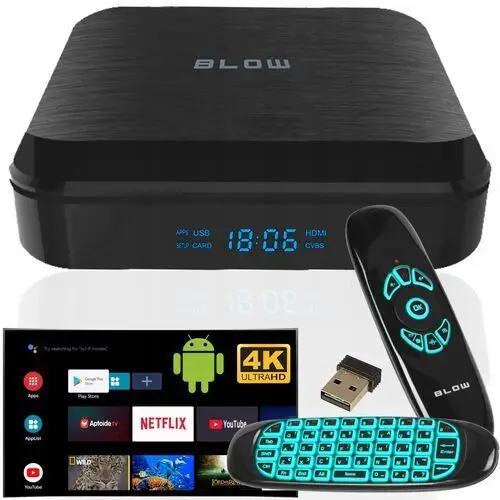 Smart Box Tv Android 12 Bluetooth 4K Wifi Odtwarzacz Hdmi Pilot Przystawka