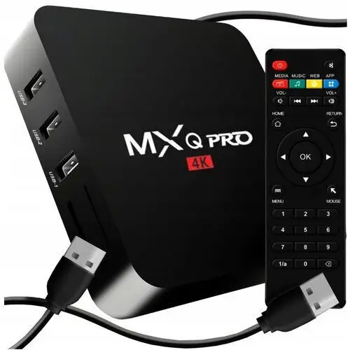 Smart Tv Box 16GB Mxq Pro 4K 1+8GB Android 11.1 Wifi 5G Menu Pl Hdmi Usb Sd